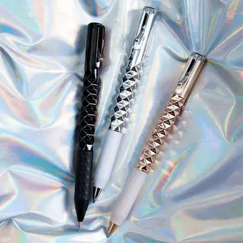 Geometrinės deformacijos deformacijos gelio rašiklis, įsiterpiantis į formą Keisti metalinį neutralų rašiklį 0,5 mm juodo rašalo rašymo įrankiai Dovana