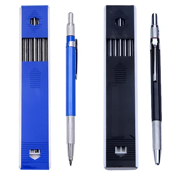 2 Rinkiniai Piešimo inžinerijos rašiklis Profesionalus dailidės pieštukas Nėriniai Eskizų pieštukai mechaniniai automatiniams 2mm