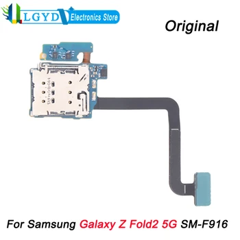 Originalus SIM kortelės laikiklio lizdas su lanksčiu kabeliu, skirtas Samsung Galaxy Z Fold2 5G SM-F916