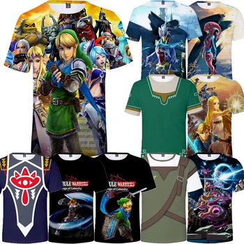 Vyrai Ekipažas Kaklo viršūnės Medvilniniai marškinėliai Anime Zelda Ašaros iš Karalystės Vyrai Unisex Vasaros marškinėliai Laisvalaikio laisvi stiliaus topai Didesnis dydis