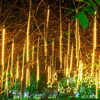 1/2/3/4Set Meteor Dušas LED styginių žibintai Girlianda Kalėdų eglutės dekoracijos Lauko vestuvių pasakų sodas Naujųjų metų gatvės šviesa