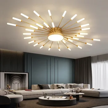 Modernūs LED lubiniai šviestuvai studijų kambariui miegamasis valgomasis fojė virtuvė vila butas vidaus namų apšvietimas Kūrybinės lempos