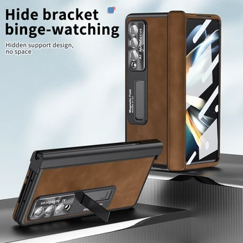 S rašiklio laikiklis Viso korpuso tvirtas dangtelio dėklas, skirtas Samsung Galaxy Z Fold 4 5G Fold4 Fold 5 3 Fold5 Fold3 grūdinto stiklo ekrano plėvelė