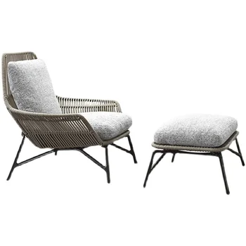 Individualizuota: lauko rotango sofos kėdė, minkšti baldai, kūrybingas vieno balkono kiemas laisvalaikio saulės kambarys rotango sofos baldai