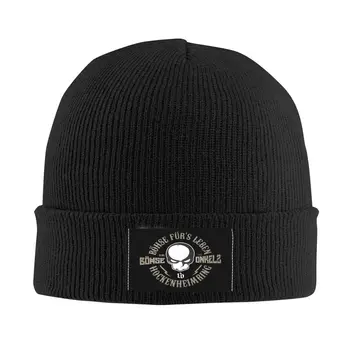 Bohse Onkelz roko muzikos grupė Rib Knit Cuffed Beanie for Unisex Winter Warm Skull Beanies Mezgimo kepurės kepurė