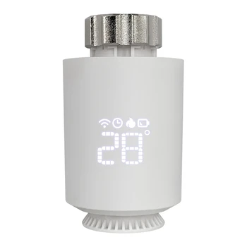 Tuya Zigbee termostato radiatoriaus pavaros išmanusis TRV termostatinio vožtuvo temperatūros reguliatorius, skirtas Alexa Google Home