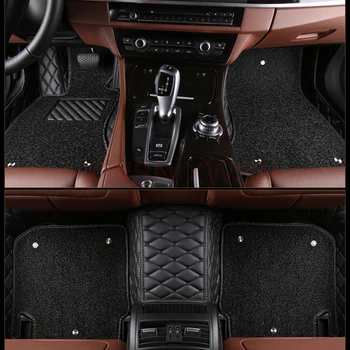 dviejų sluoksnių individualaus stiliaus 3D automobilių grindų kilimėliai Audi A5 8T3 2 Durys 2007-2017 F53 A5 Sportback 8TA F5A interjero aksesuarai