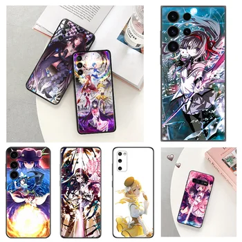 Telefonų dėklai, skirti Samsung S20 FE S21 Ultra S22 5G S23 Plus S10 Note 20 10 9 Anime Puella Magi Madoka Magica minkštas anti-drop dangtelis