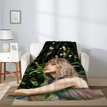 Dvigulės lovos antklodės dekoratyvinei sofai dainininkės antklodė T-Taylor S-Swift Furry Pūkuotos minkštos antklodės & Meta Mesti pasirinktinę vilną