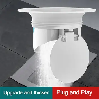 Anti-kvapas Pritūpęs keptuvė Nuo kvapo Kištukas baltas Plastikinis tualeto montavimas Dezodoruoti Užkirsti kelią nuotekų perpildymui