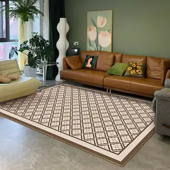 prancūziškas pledas svetainės kilimas grindų kilimėlis geometrinė sofa Kavos staliukas Viešbutis 