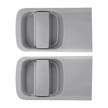 2PCS kairė + dešinė stumdoma išorinė lauko durų rankena Pilka skirta Hyundai H1 Grand Starex Imax I800 2007-2023
