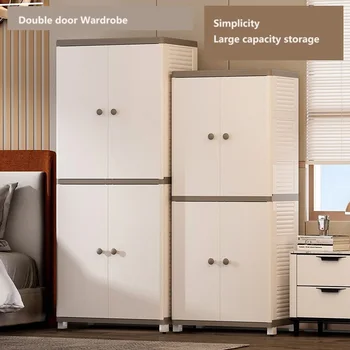 Formwell paprasta spinta, dvigubų durų dizainas, su kilnojama/sulankstoma lentyna, daiktadėžė miegamajam, reguliuojami apatiniai ratlankiai