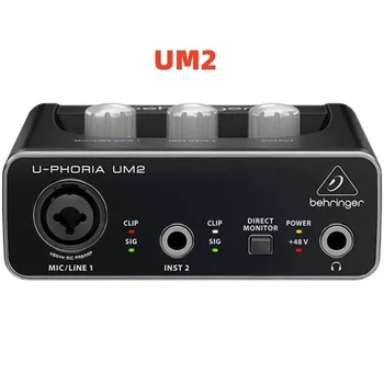 BEHRINGER UM2 gitaros įrašymas Išorinė USB garso plokštė Speciali garso sąsaja interneto įžymybių tiesioginei transliacijai