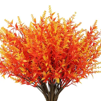 1vnt Dirbtinės rudens gėlės Rudens augalas Netikras gėlių namų vakarėlis Dekoras Vestuvių Padėkos dienos dekoracijos