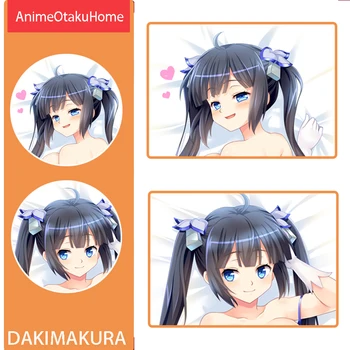 Anime Ar neteisinga bandyti pasiimti merginas požemyje? Hestija Mesti pagalvės užvalkalas Apkabinimas Pagalvės užvalkalas Otaku patalynė Dakimakura