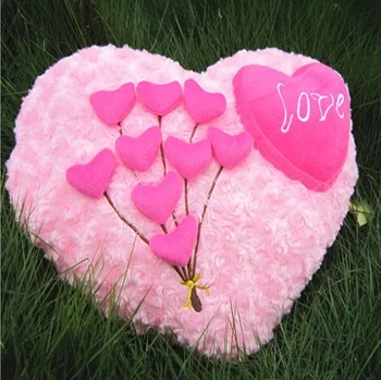 Big Love Pillow Cushion Rose Pink Valentino diena Širdies formos pagalvė Meilės pagalvė Širdies pagalvė draugui Meilužis Motina Dovanos