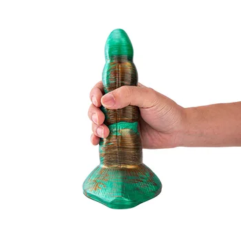 Suaugę moteriški žaislai Mišrios spalvos silikono modeliavimas Heteromorfinė ir smagi netikra varpos masturbacija ir orgazmo rekvizito reikmenys