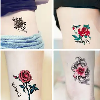 Pasidaryk pats lipdukas Ranka petys Tatouage Netikra tatuiruotė Kūno meno lipdukai Gėlių tatuiruotės lipdukas Vienkartiniai tatuiruotės lipdukai Laikinos tatuiruotės
